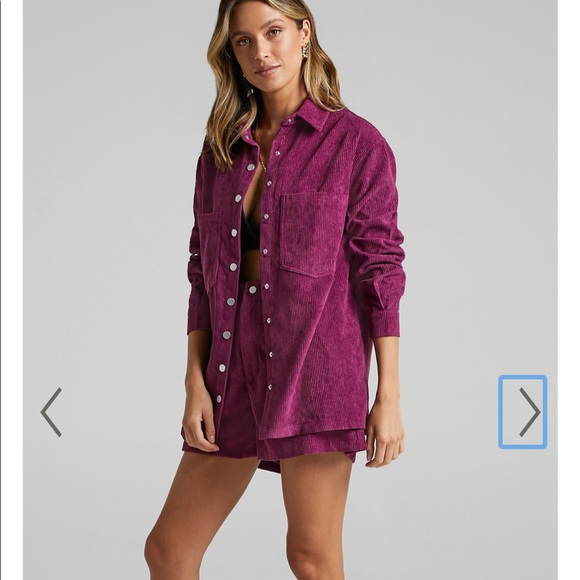 NWOT Raspberry Showpo Shacket - Picture 2 of 2